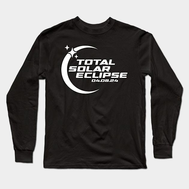 North America Totality 2024 Total Solar Eclipse April 8 2024 Long Sleeve T-Shirt by Happiness Shop